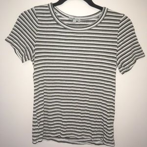 Charlotte Russe Green and Gray Tee